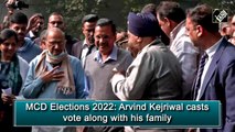 MCD Polls: Arvind Kejriwal casts vote along with his family
