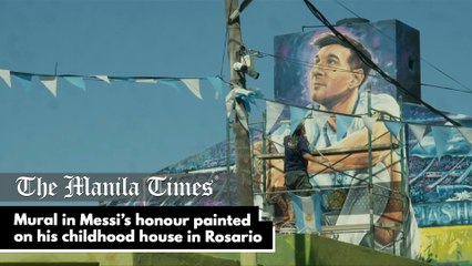 Mural in Messi’s honour painted on his childhood house in Rosario