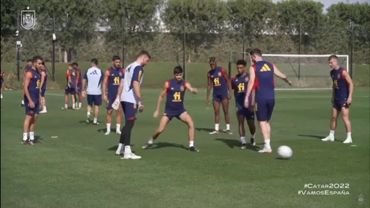 La selección española vuelve al trabajo con la mente puesta en Marruecos