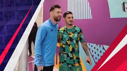 Momen Pemain Australia Rela Antre Foto Bareng Lionel Messi