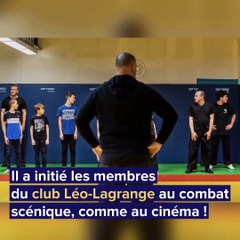 A Draguignan, ils apprennent à simuler un combat avec un cascadeur... comme dans un film