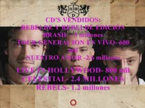 PROMOCION RBD TOUR EDC BRASIL 2008 - VIEJITAS ROCK´S