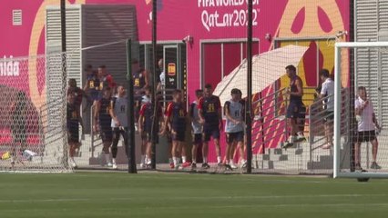 2022 FIFA Dünya Kupası - İspanya, Fas maçı hazırlıklarına devam etti