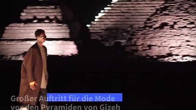 Dior-Modenschau an den Pyramiden von Gizeh