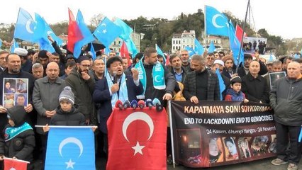 ÇİN BAŞKONSOLOSLUĞU ÖNÜNDE EYLEM