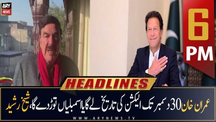 ARY News Prime Time Headlines | 6 PM | 4th December 2022