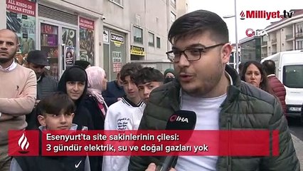 Lüks sitede 7 milyon liralık çile! 3 gündür elektrik, su ve doğal gazları yok