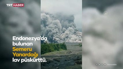 Endonezya'da Semeru Yanardağı lav püskürttü