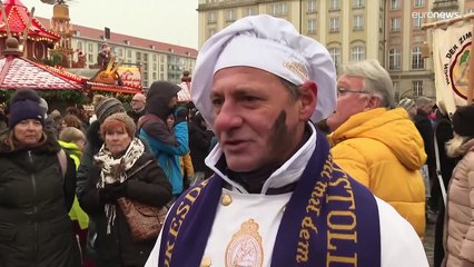 Фестиваль рождественского штоллена в Дрездене