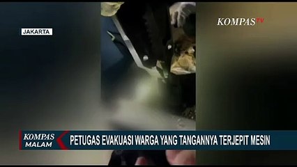 Petugas Damkar Berhasil Evakuasi Tangan Seorang Pria yang Terjepit di Mesin Penggiling!