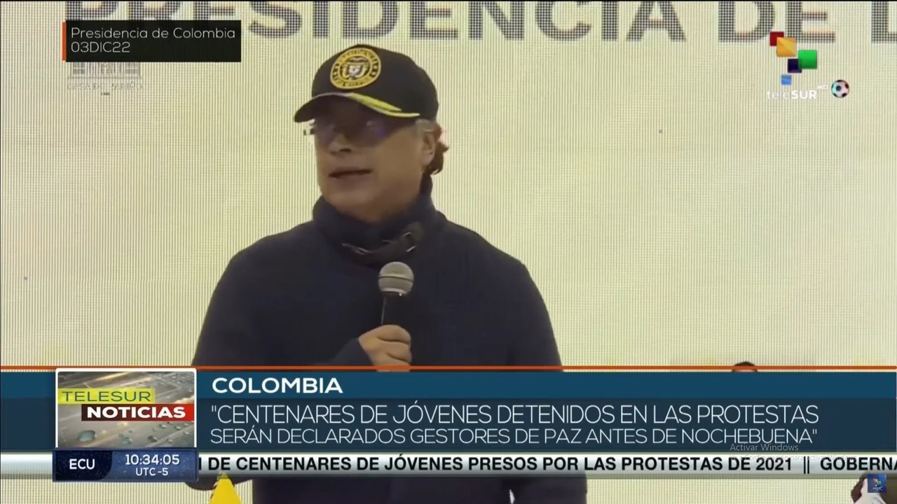 teleSUR Noticias 11:30 04-12: Liberarán a jóvenes presos por protestas de 2021 en Colombia