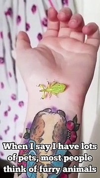 Ses animaux de compagnie sont plutôt insolites