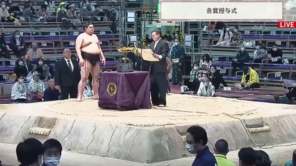 Abi Yusho Award ceremony - Kyushu 2022, Day 15