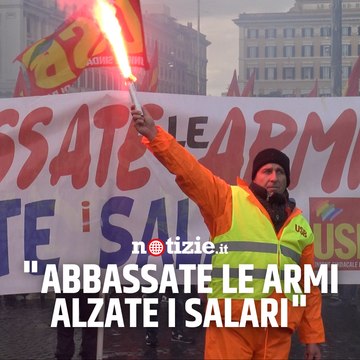 Giù le armi, su i salari , a Roma la manifestazione nazionale contro guerra e carovita