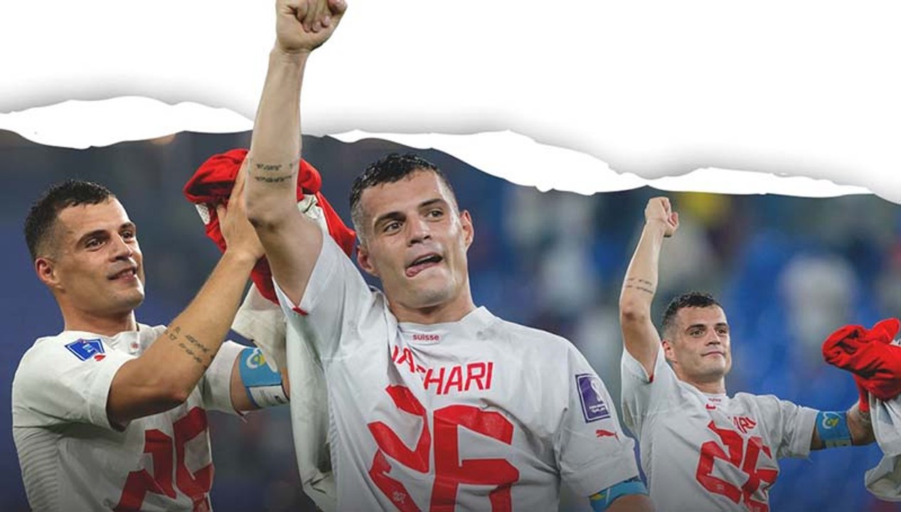السر وراء القميص الذي ارتداه تشاكا بعد الإطاحة بصربيا من كأس العالم