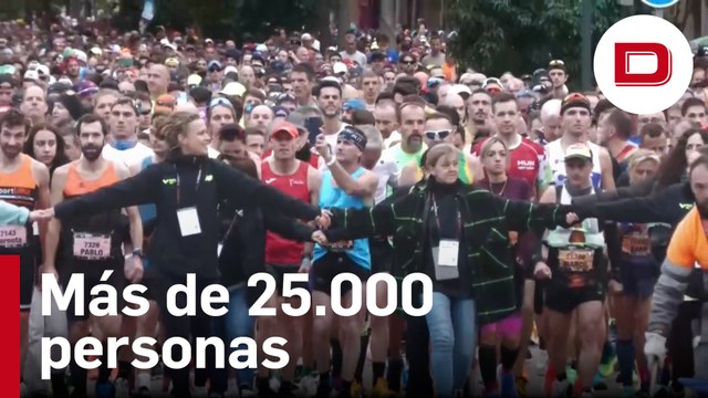 Más de 25.000 personas corren el maratón de Valencia