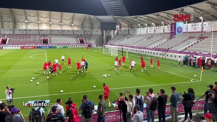 شاهد وليد الركراكي يجمع اللاعبين المحليين وأكرد يفاجئ عبد الرزاق حمد الله