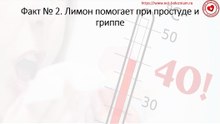 Лимон помогает при простуде и гриппе
