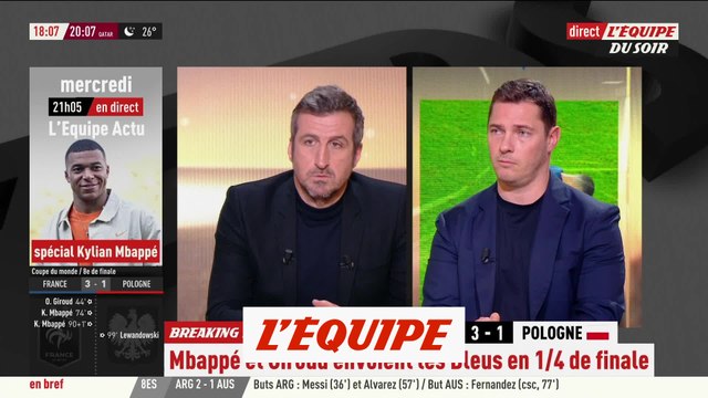 Les Bleus écartent la Pologne et joueront les quarts de finale - Foot - CM 2022