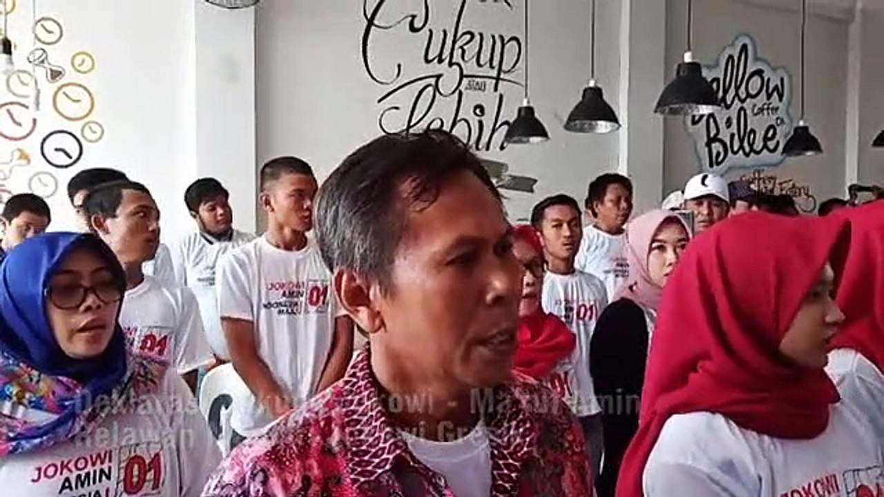 Indonesia Raya oleh Relawan Mandiri Jokowi Gresik