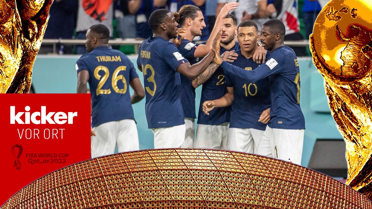 Doppelte Rekordnacht für Frankreich, Ansage von Deschamps