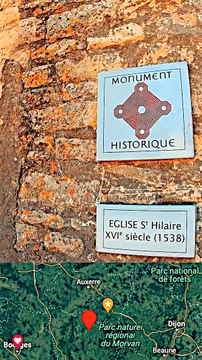 2 - CHALLEMENT ÉGLISE SAINT HILAIRE (département de la Nièvre - région Bourgogne Franche-Comté)