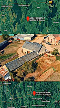 2 - Ancienne ABBAYE DE BELLEVAUX (département de la Nièvre - région Bourgogne Franche-Comté)