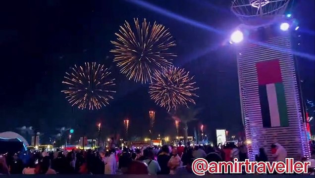 UAE NATIONAL DAY FIREWORKS DISPLAY SHEIKH ZAYED FESTIVAL ABUDHABI