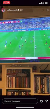 Joalukas Noah a fêté la victoire du Cameroun sur le Brésil ce vendredi. @ Instagram / Joalukas Noah