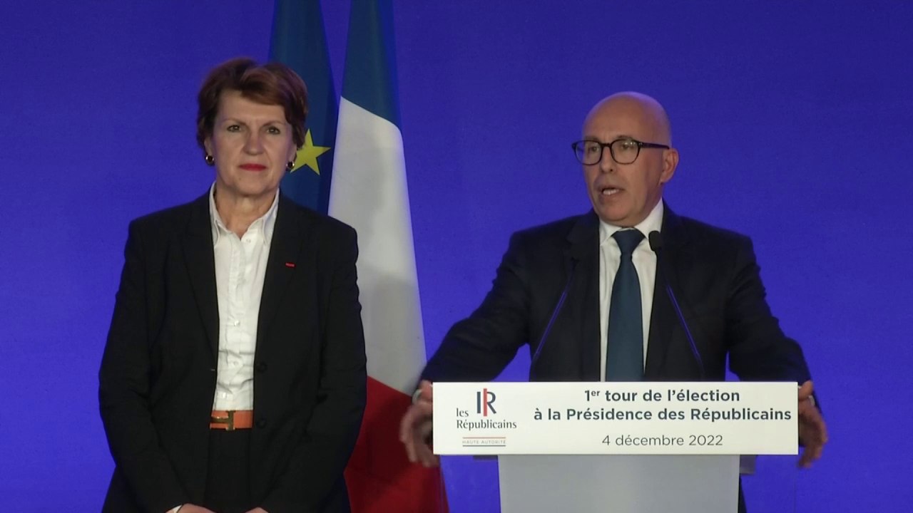 Présidence LR : Eric Ciotti "confiant" pour le second tour