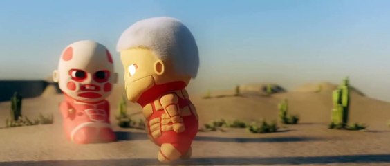 Animation from Attack on Titan, Chibi Titans