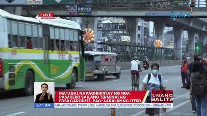 Libreng sakay sa EDSA Carousel 24/7 na ngayong Disyembre | UB