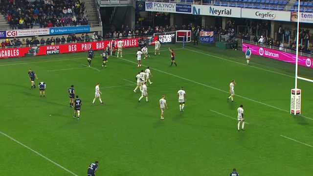 TOP 14 - Essai de George BRIDGE (MHR) - ASM Clermont - Montpellier Hérault Rugby - Saison 2022:2023