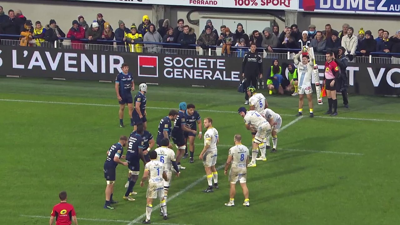 TOP 14 Essai de Loic GODENER (ASM) ASM Clermont Montpellier Hérault Rugby Saison 2022