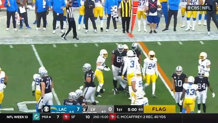 Los Angeles Chargers vs  Las Vegas Raiders Full Highlights 1st QTR _ NFL Week 13_ 2022