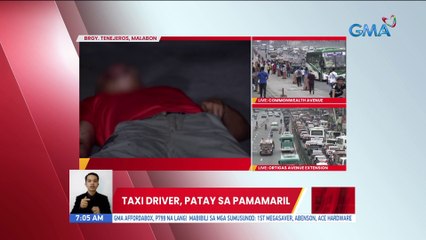 Taxi driver, patay sa pamamaril | UB