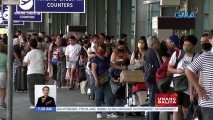 Lahat ng gate sa NAIA Terminal 3, binuksan para 'di magsiksikan ang mga pasahero | UB
