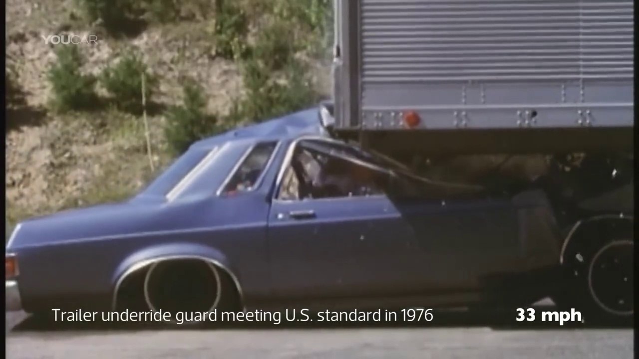 CAR vs TRUCK Crash Test _ Trailer Underride Testing