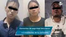 Con cuchillo y pistola en mano, ladrones bajan de una camioneta para asaltar a jóvenes en Ecatepec