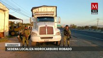 En Guanajuato, Sedena recupera más de 51 mil litros de combustible robado