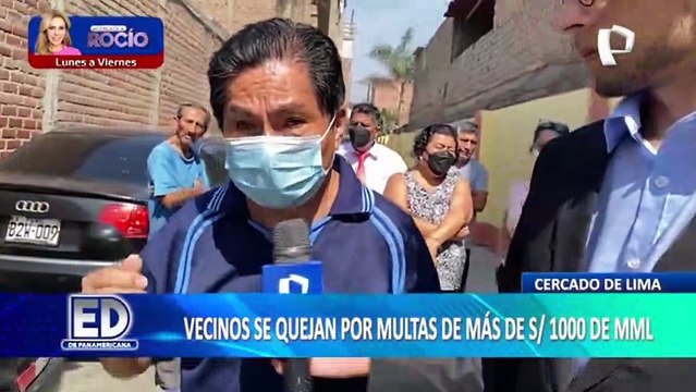 Cercado de Lima: vecinos se quejan por multas de más de S/. 1000 de la MML