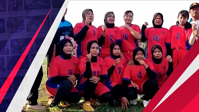 Demam Piala Dunia 2022, Emak-Emak di Desa Sidomulyo Gelar Pertandingan Sepak Bola