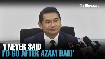 NEWS: Rafizi says won’t go after MACC chief