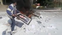 Suriye'de hareketli saatler! Halk valilik binasına girdi, güvenlik güçleri ateş açtı