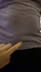 Cute Blue Bird Hiding Under Shirt