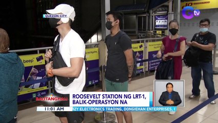 Roosevelt station ng LRT-1, balik-operasyon na | BT