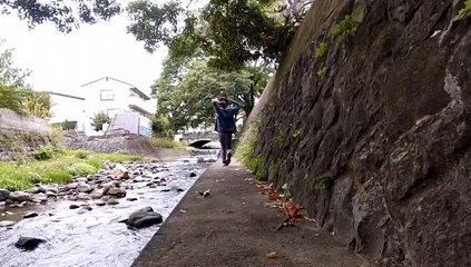 He failed the exam and went crazy　（Japanese）