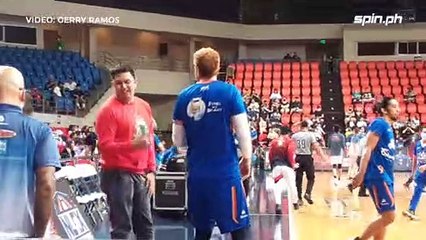 Having fun on the benches 