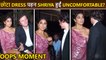 Oops Moment!! Shriya Saran Feels Uncomfortable In A Short Dress, Adjusts Repeatedly On The Stage