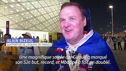 Mondial: à Paris et Doha, les supporters des Bleus fêtent la victoire sur la Pologne